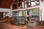 Living/Dining room with fantastic windows to enjoy the lake views.